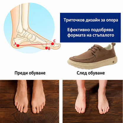 ⚡50% отстъпка – само за ограничено време! 👞Ръчна изработка в Италия от естествена кожа ✅ Подкрепа за свода – облекчаване на болката ✅ Омекотяване с абсорбиране на сътресенията, ергономичен дизайн, подходящи за продължително ходене.