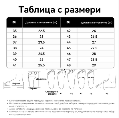 🔥 Само днес — 50% отстъпка за ограничено време! 👞 Висококачествени ортопедични обувки за мъже ✅ Поддръжка на свода на стъпалото: облекчаване на болките в стъпалата ✅ Ергономичен дизайн: намаляване на натоварването върху стъпалата, ходене без болка