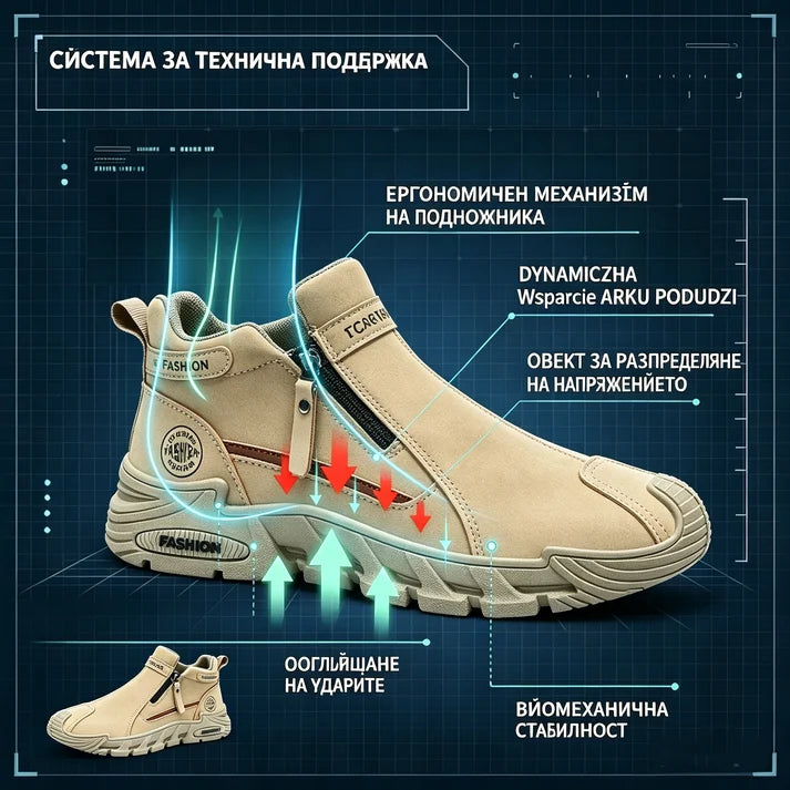【⏰50% отстъпка днес! Не пропускайте!】Ергономично проектирани ортопедични обувки за ходене, абсорбиращи ударите✅️Здравословни ортопедични обувки, създадени специално за европейски мъже.