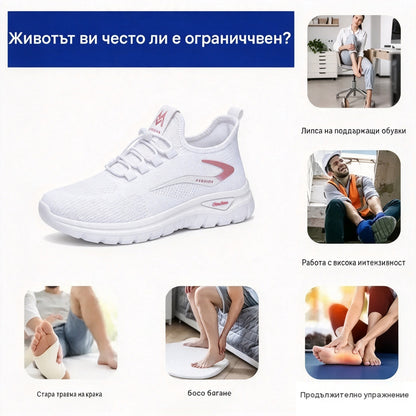 【⏰Последен ден, 70% отстъпка! Не пропускайте!】Ергономично проектирани ортопедични обувки с абсорбция на удари, ✅️Healthy ортопедични обувки, специално за европейски жени.