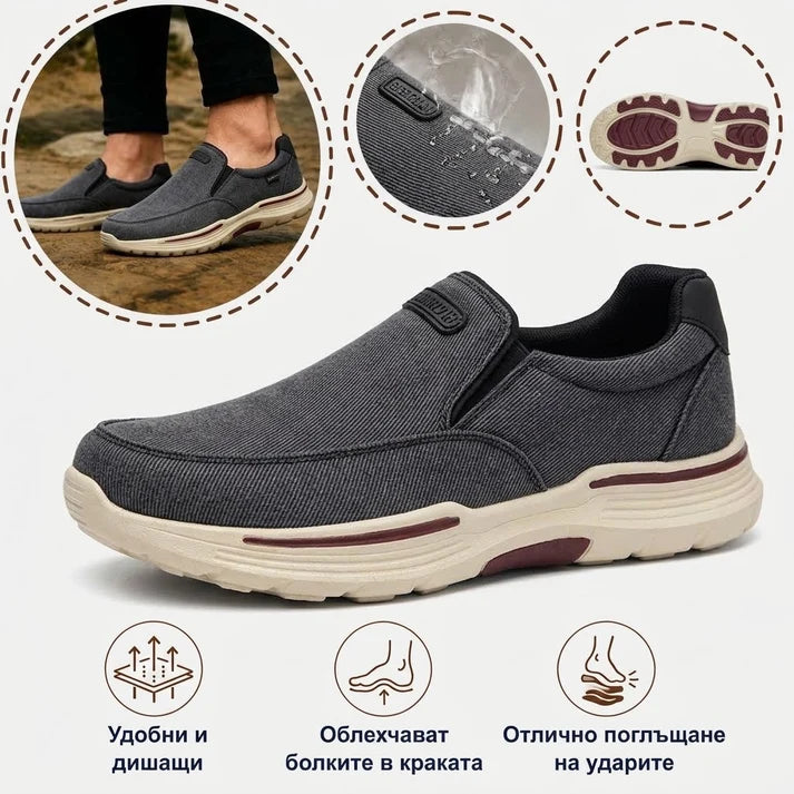 🔥 Само днес — 50% отстъпка за ограничено време! 👞 Висококачествени ортопедични обувки за мъже ✅ Поддръжка на свода на стъпалото: облекчаване на болките в стъпалата ✅ Ергономичен дизайн: намаляване на натоварването върху стъпалата, ходене без болка